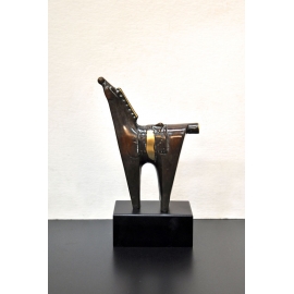 銅雕日本神馬 抽象簡約動物雕塑擺飾 (y14897 立體雕塑.擺飾 立體擺飾系列-動物、人物系列)